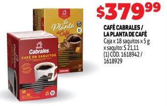 Makro Cafe Cabrales / La Planta De Cafe oferta