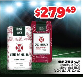 Makro Yerba Cruz De Malta oferta