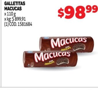 Makro Galletitas Macucas oferta