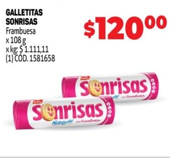 Makro Galletitas Sonrisas oferta