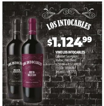 Makro Vino Los Intocables oferta