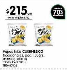 Jumbo Papas fritas cuisine & co. 150g oferta