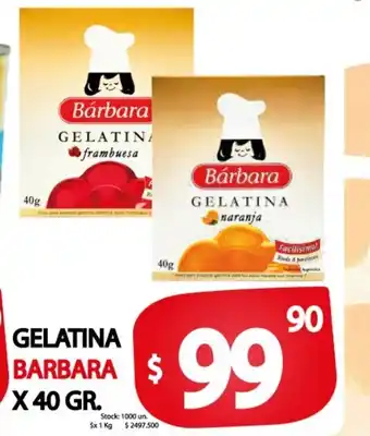 Supermercados Mariano Max Gelatina Barbara x 40gr oferta