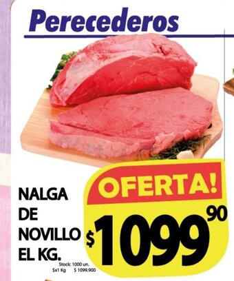 Supermercados Mariano Max Nalga De Novillo El Kg oferta