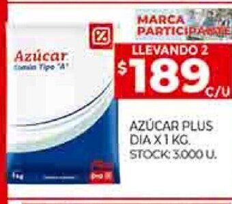 Supermercados DIA Azúcar Plus Dia x 1kg oferta