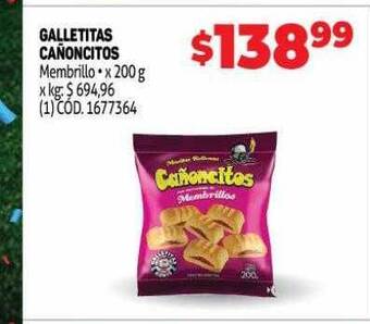 Makro Galletitas cañoncitos oferta