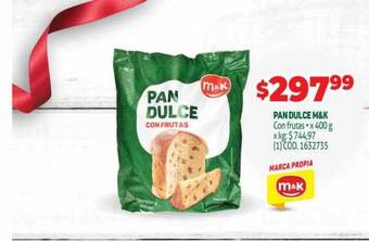 Makro Pan dulce m&k oferta