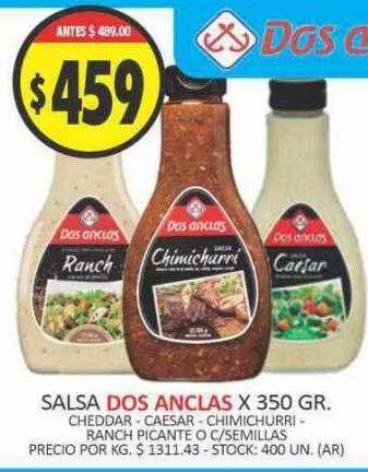 Supermercados Becerra Salsa dos anclas oferta