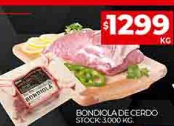 Supermercados DIA Bondiola de Cerdo oferta