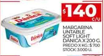 Supermercados DIA Margarina Untable Soft Light Danica x 200g oferta