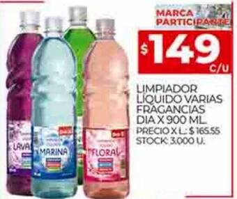 Supermercados DIA Limpiador líquido varias fragancias dia oferta