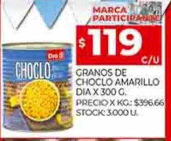 Supermercados DIA Granos de choclo amarillo dia oferta