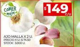 Supermercados DIA Ajo malla oferta