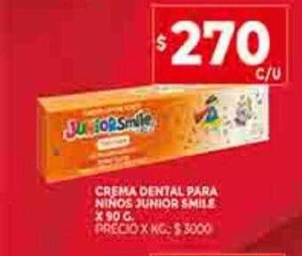 Supermercados DIA Crema dental para niños junior smile oferta