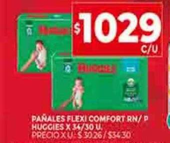 Supermercados DIA Pañales flexi comfort rn-p huggies oferta