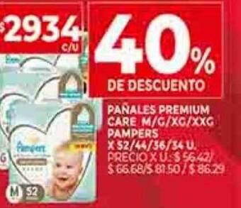 Supermercados DIA Pañales premium care pampers oferta