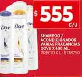 Supermercados DIA Shampoo o acondicionador varias fragancias dove oferta