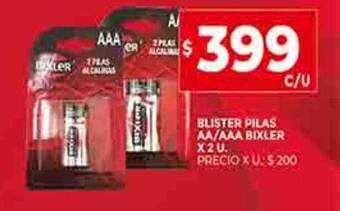 Supermercados DIA Blister pilas aa-aaa bixler oferta