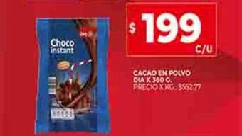 Supermercados DIA Cacao en polvo dia oferta