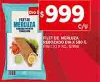 Supermercados DIA Filet de merluza rebozado dia oferta