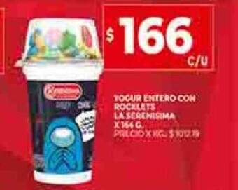 Supermercados DIA Yogur entero con rocklets la serenisima oferta