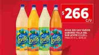 Supermercados DIA Agua sin gas varios sabores villa del sur levite oferta