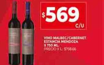 Supermercados DIA Vino malbec cabernet estancia mendoza oferta