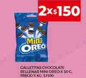 Supermercados DIA Galletitas chocolate rellenas mini oreo oferta