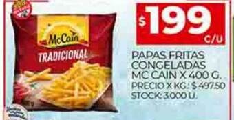 Supermercados DIA Papas fritas congeladas mc cain oferta