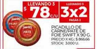 Supermercados DIA Picadillo de carne pate de foie swift oferta