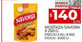 Supermercados DIA Mostaza savora oferta