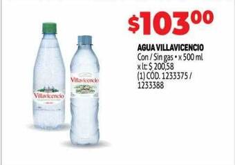Makro Agua villavicencio oferta