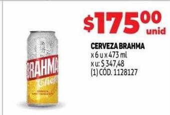 Makro Cerveza brahma oferta