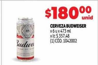 Makro Cerveza budweiser oferta