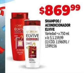 Makro Shampoo-acondicionador elvive oferta
