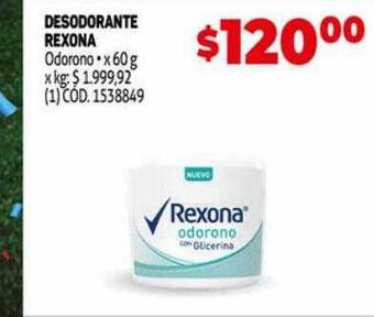 Makro Desodorante rexona oferta