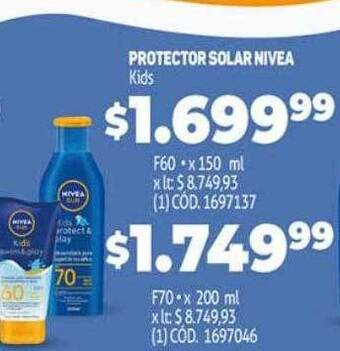 Makro Protector solar nivea oferta