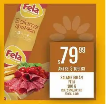 Supermercados Todo Salame Milán Fela 100g oferta