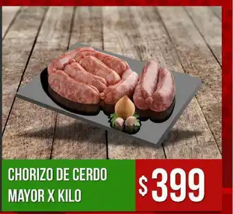 Supermercados Mayor Chorizo De Cerdo Mayor X Kilo oferta