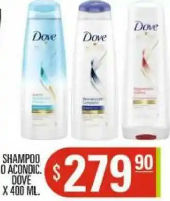 Supermercados Caracol Shampoo O Acondic. Dove x 400ml oferta