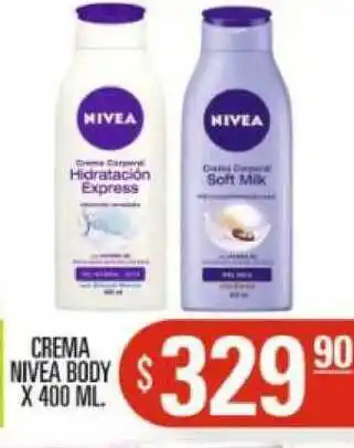 Supermercados Caracol Crema Nivea Body x 400ml oferta