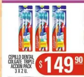 Supermercados Caracol Cepillo Dental Colgate Triple Accion Pack 3 x 2u oferta