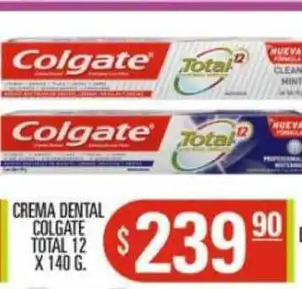 Supermercados Caracol Crema Dental Colgate Total 12 x 140g oferta