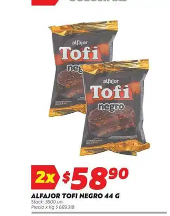 Ferniplast Alfajor Tofi Negro 44g oferta