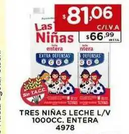 Hipermay Tres Niñas Leche L V 1000cc. Entera oferta