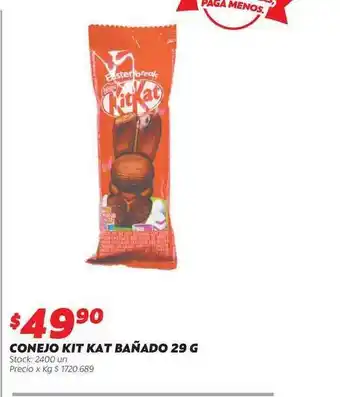 Ferniplast Conejo Kit Kat Bañado 29g oferta
