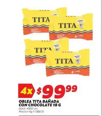 Ferniplast Oblea Tita Bañada Con Chocolate 18g oferta