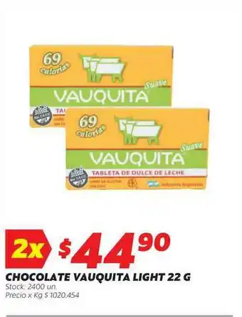 Ferniplast Chocolate Vauquita Light 22g oferta