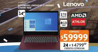 Cetrogar Notebook Lenovo Ip 3 14ada05 Cherry Red oferta
