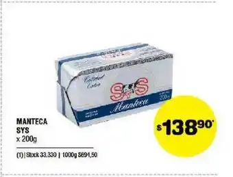 Atomo Conviene Manteca Sys x 200g oferta